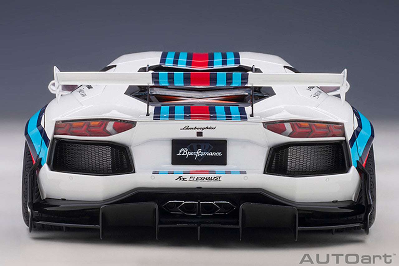 AUTOart Lamborghini Aventador Liberty Walk LB-Works Limited Edition Martini Livery 1:18 (Preowned)) Cartsfy Inc.