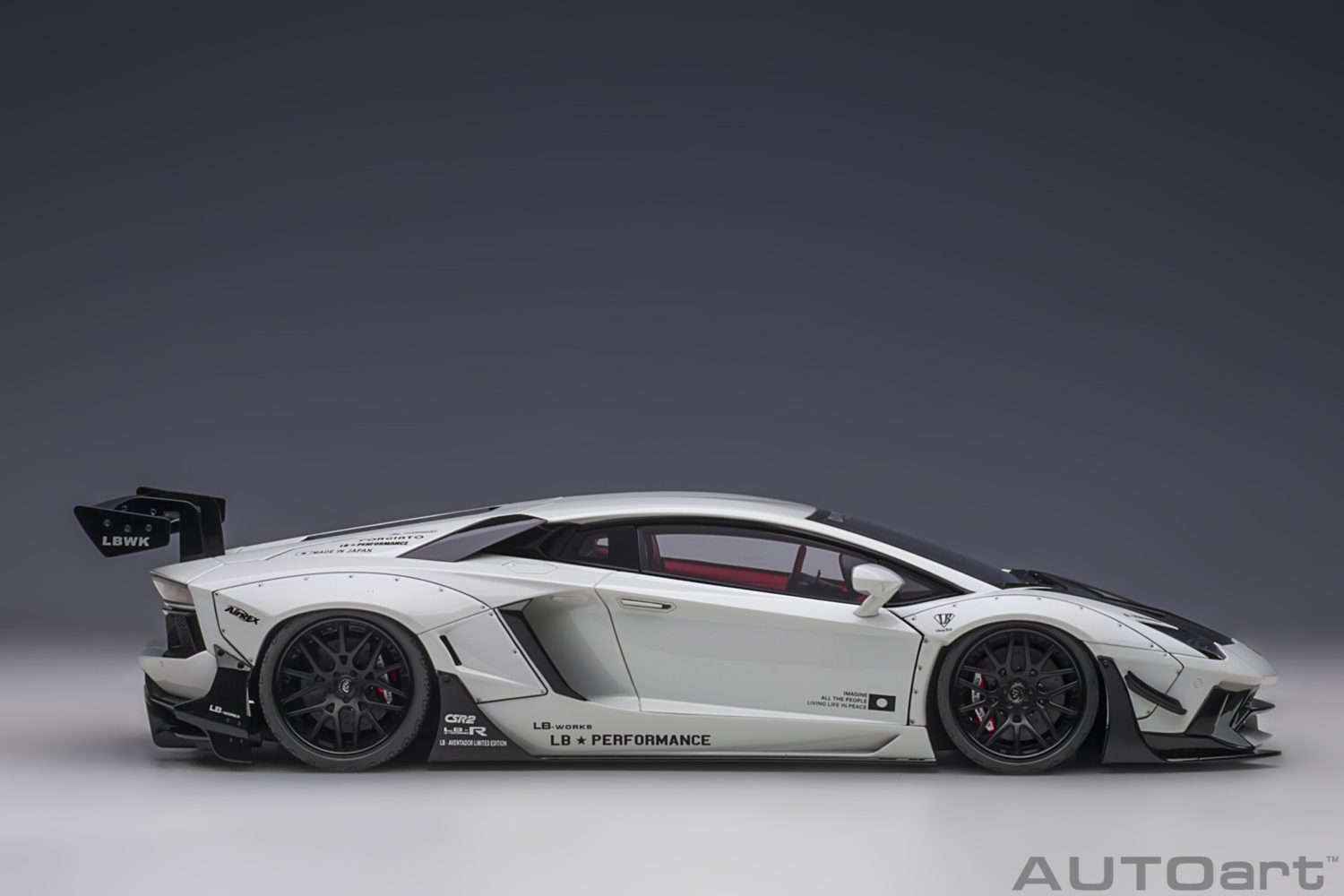 AUTOart Lamborghini Aventador Liberty Walk LB-Works, Limited Edition, Metallic White 1:18