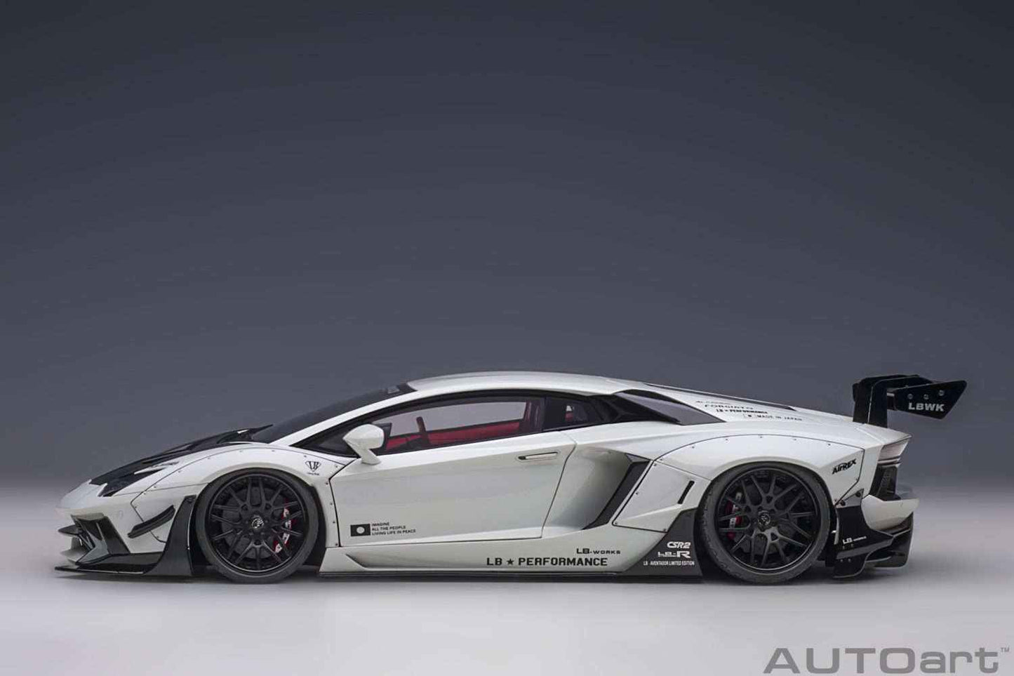 AUTOart Lamborghini Aventador Liberty Walk LB-Works, Limited Edition, Metallic White 1:18