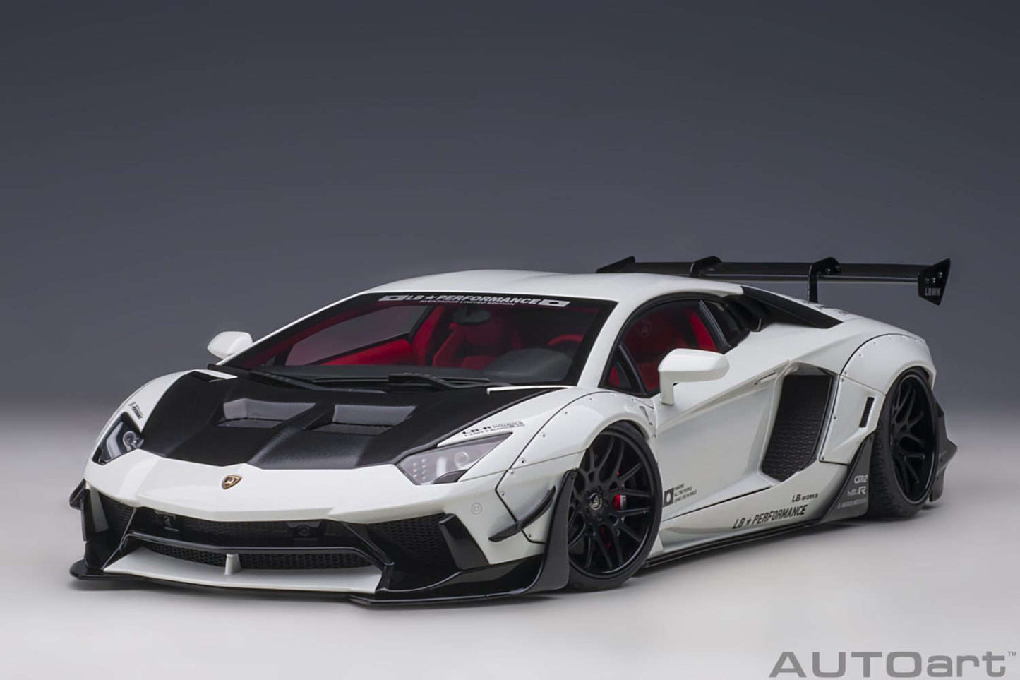 AUTOart Lamborghini Aventador Liberty Walk LB-Works, Limited Edition, Metallic White 1:18 Cartsfy Inc.