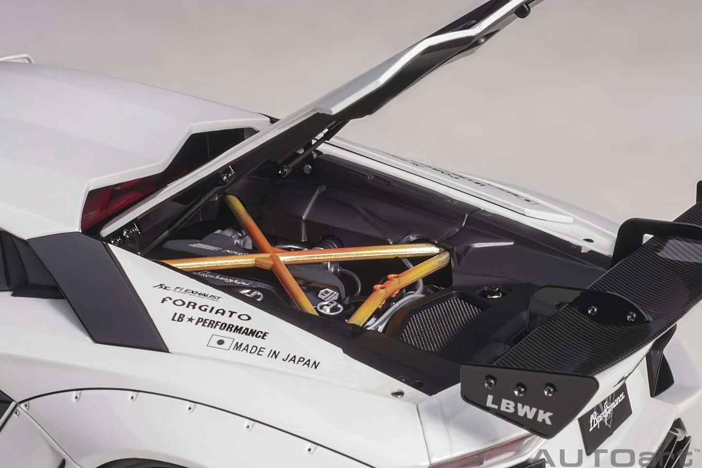 AUTOart Lamborghini Aventador Liberty Walk LB-Works, Limited Edition, Metallic White 1:18 Cartsfy Inc.
