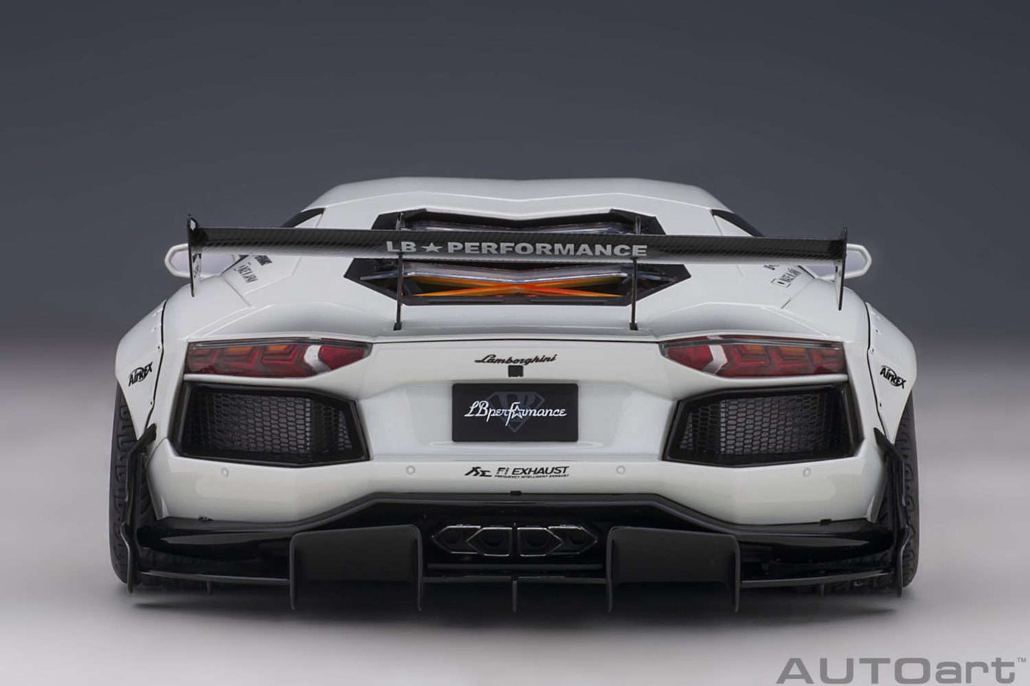 AUTOart Lamborghini Aventador Liberty Walk LB-Works, Limited Edition, Metallic White 1:18 Cartsfy Inc.