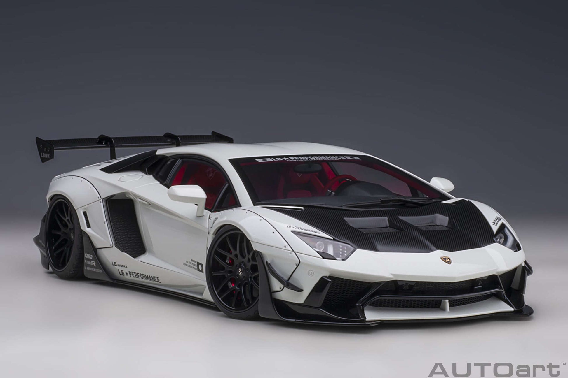 AUTOart Lamborghini Aventador Liberty Walk LB-Works, Limited Edition, Metallic White 1:18 Cartsfy Inc.