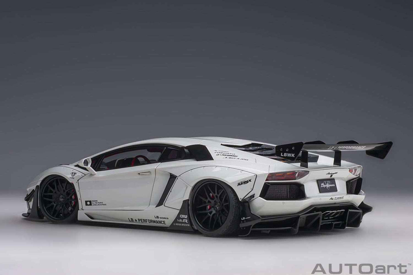 AUTOart Lamborghini Aventador Liberty Walk LB-Works, Limited Edition, Metallic White 1:18