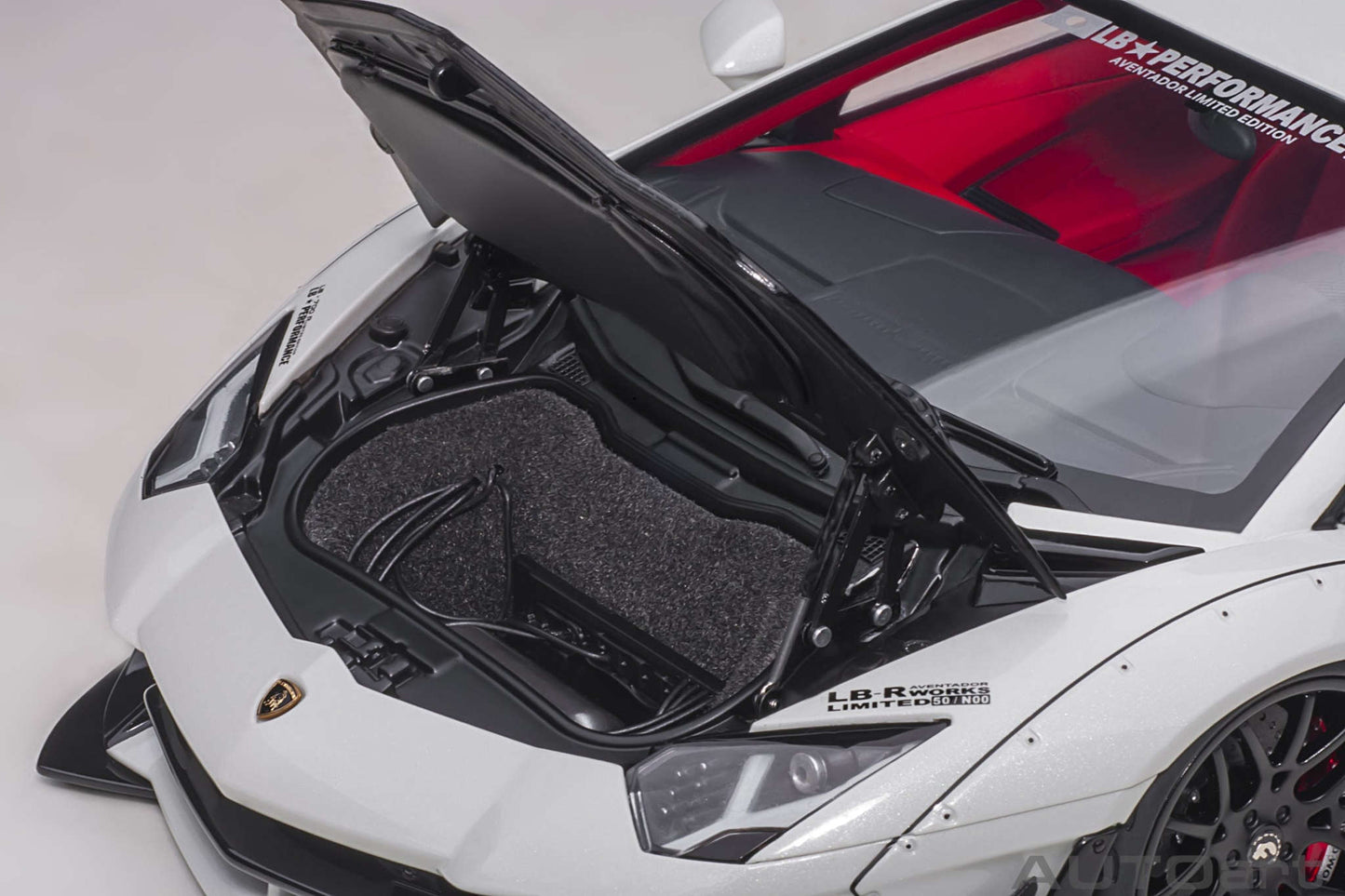 AUTOart Lamborghini Aventador Liberty Walk LB-Works, Limited Edition, Metallic White 1:18 Cartsfy Inc.