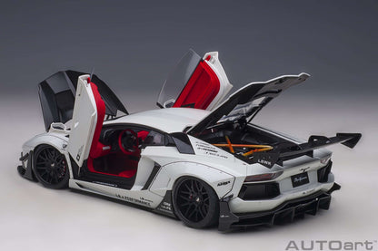 AUTOart Lamborghini Aventador Liberty Walk LB-Works, Limited Edition, Metallic White 1:18 Cartsfy Inc.