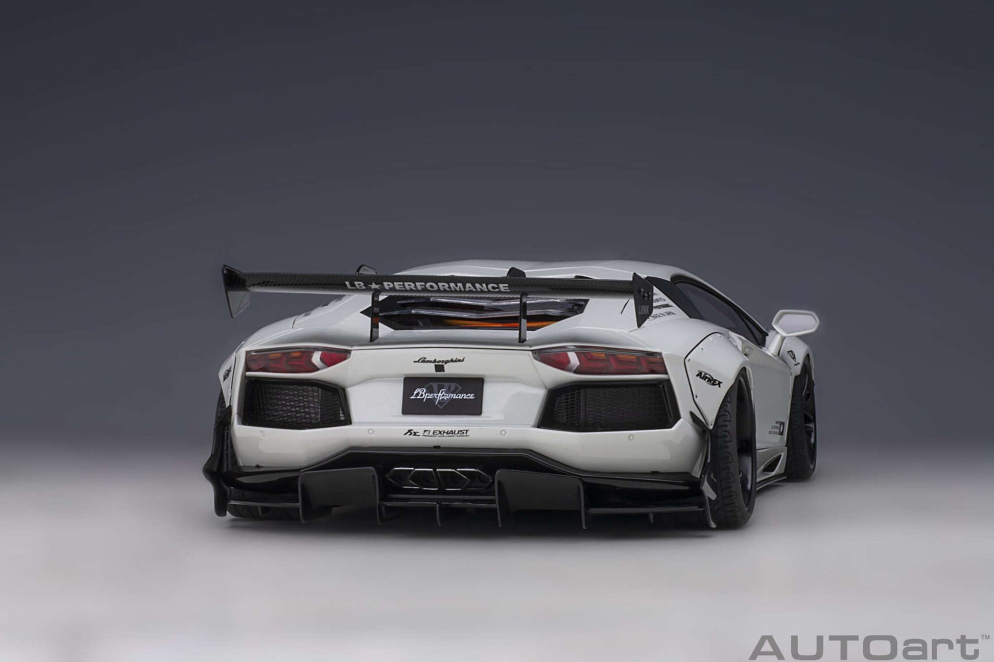 AUTOart Lamborghini Aventador Liberty Walk LB-Works, Limited Edition, Metallic White 1:18 Cartsfy Inc.