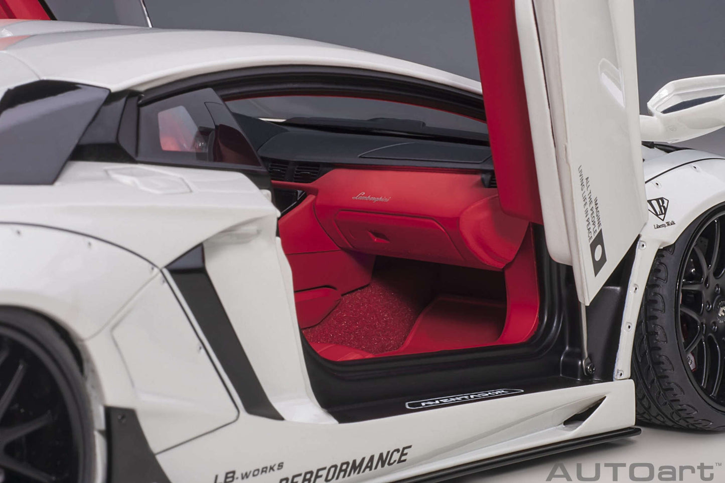 AUTOart Lamborghini Aventador Liberty Walk LB-Works, Limited Edition, Metallic White 1:18 Cartsfy Inc.
