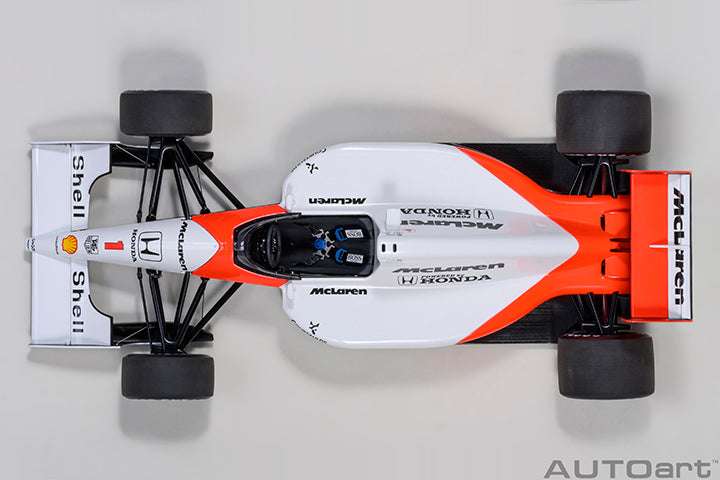 AUTOart Mclaren (w/ Logo) Honda MP4/6 No 1 Japanese GP 1991 Senna 1:18 STM Diecast Default Title Default Title-