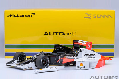 AUTOart Mclaren (w/ Logo) Honda MP4/6 No 1 Japanese GP 1991 Senna 1:18 STM Diecast Default Title Default Title-