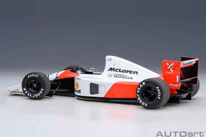 AUTOart Mclaren (w/ Logo) Honda MP4/6 No 1 Japanese GP 1991 Senna 1:18 STM Diecast Default Title Default Title-