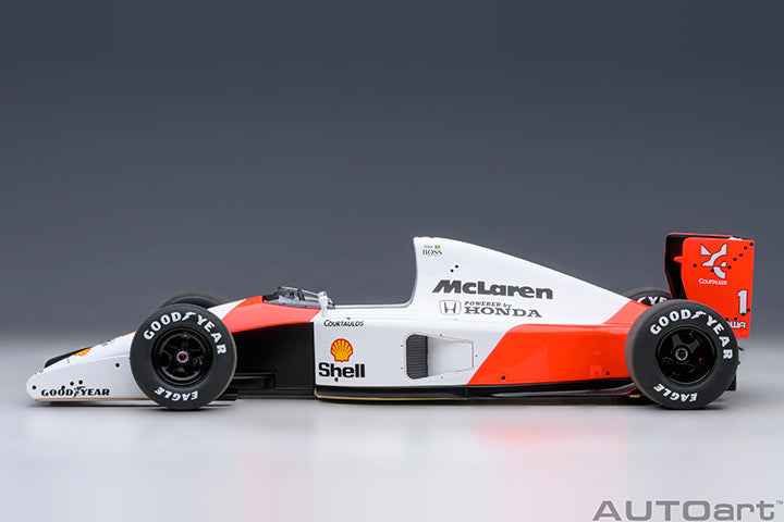 AUTOart Mclaren (w/ Logo) Honda MP4/6 No 1 Japanese GP 1991 Senna 1:18 STM Diecast Default Title Default Title-