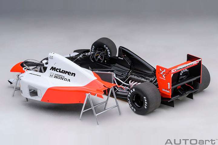 AUTOart Mclaren (w/ Logo) Honda MP4/6 No 1 Japanese GP 1991 Senna 1:18 STM Diecast Default Title Default Title-