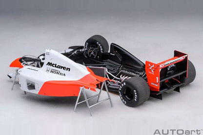AUTOart Mclaren (w/ Logo) Honda MP4/6 No 1 Japanese GP 1991 Senna 1:18 STM Diecast Default Title Default Title-