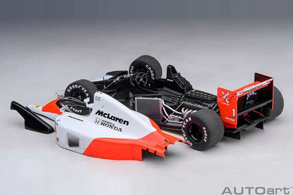 AUTOart Mclaren (w/ Logo) Honda MP4/6 No 1 Japanese GP 1991 Senna 1:18 STM Diecast Default Title Default Title-