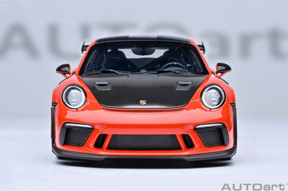 AUTOart Porsche 911 991.2 GT3 RS w/ Weissach Pkg Lava Orange 1:18 Cartsfy Inc.