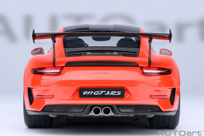 AUTOart Porsche 911 991.2 GT3 RS w/ Weissach Pkg Lava Orange 1:18 Cartsfy Inc.