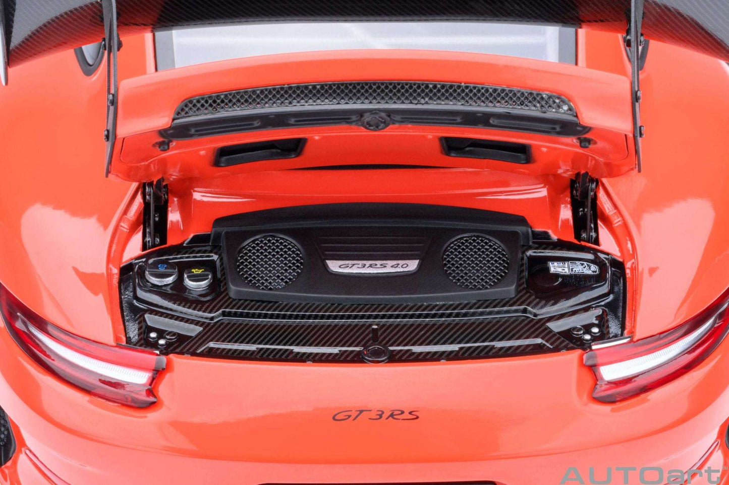 AUTOart Porsche 911 991.2 GT3 RS w/ Weissach Pkg Lava Orange 1:18 Cartsfy Inc.