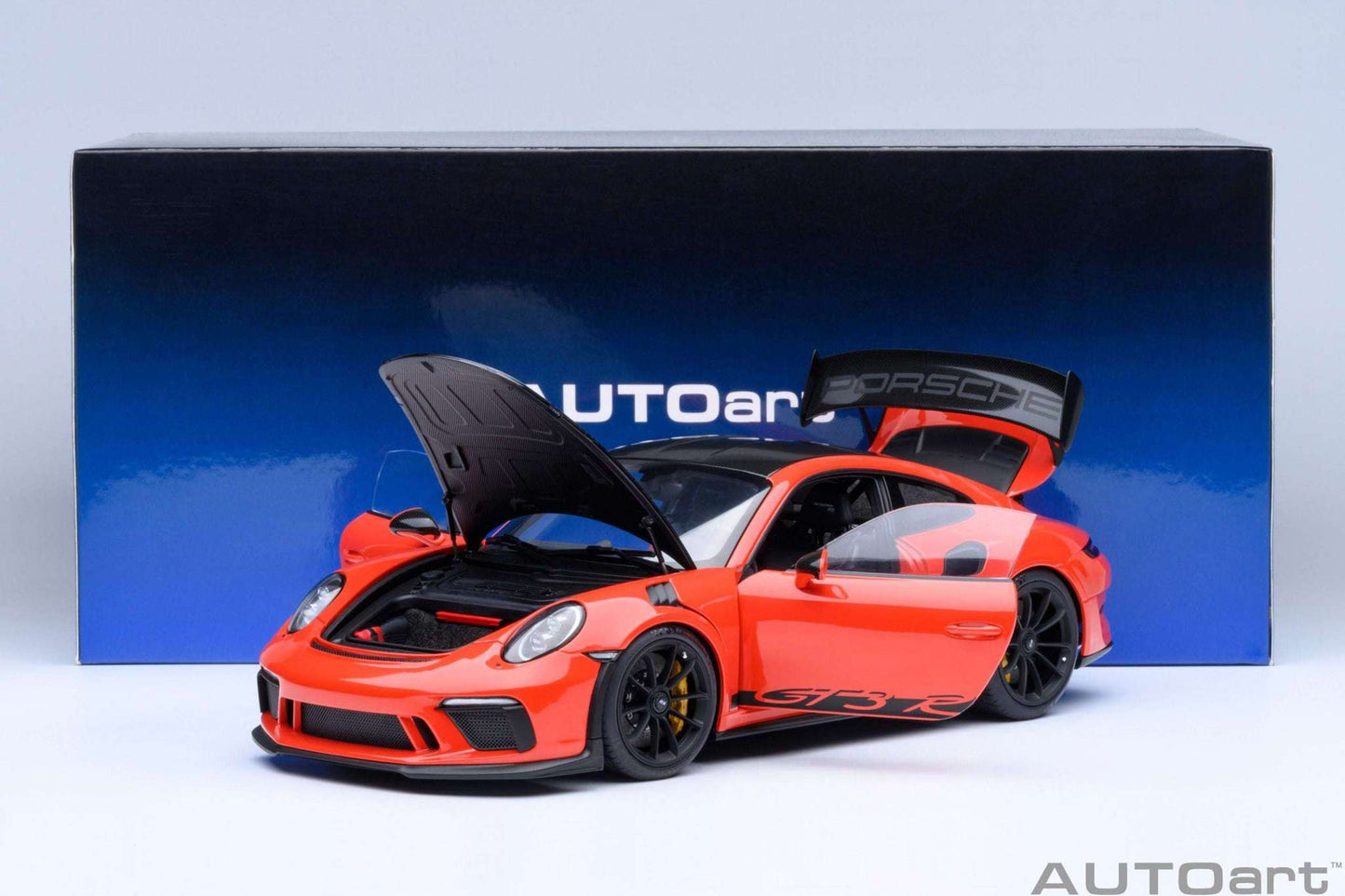 AUTOart Porsche 911 991.2 GT3 RS w/ Weissach Pkg Lava Orange 1:18 Cartsfy Inc.