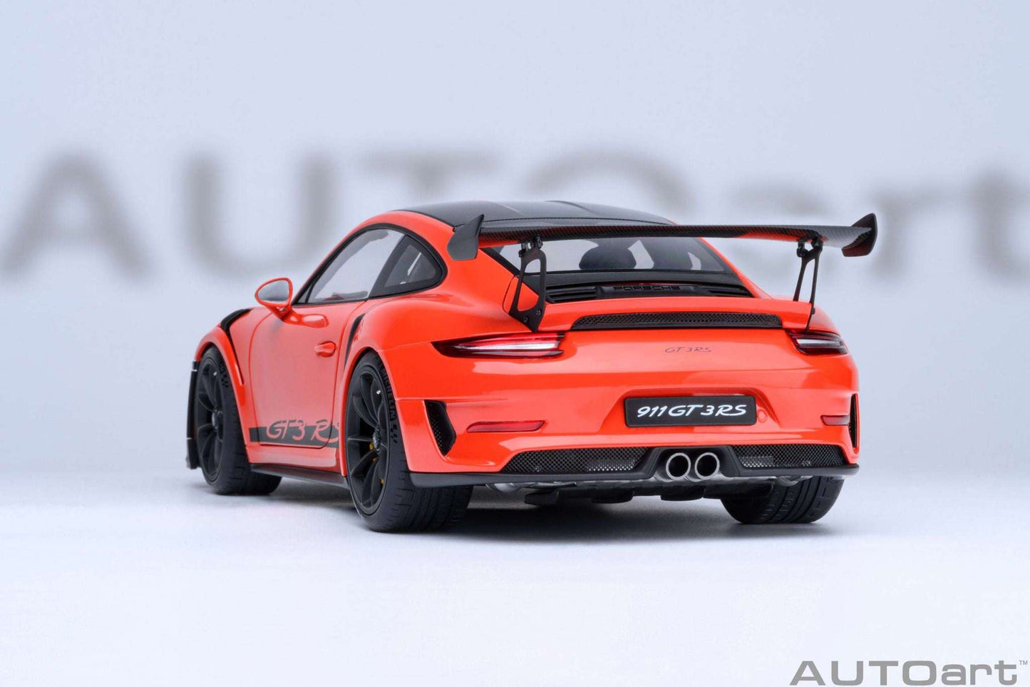 AUTOart Porsche 911 991.2 GT3 RS w/ Weissach Pkg Lava Orange 1:18 Cartsfy Inc.