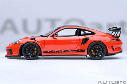 AUTOart Porsche 911 991.2 GT3 RS w/ Weissach Pkg Lava Orange 1:18 Cartsfy Inc.