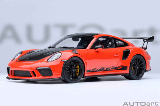 AUTOart Porsche 911 991.2 GT3 RS w/ Weissach Pkg Lava Orange 1:18 Cartsfy Inc.