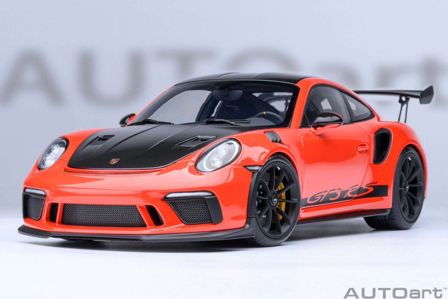 AUTOart Porsche 911 991.2 GT3 RS w/ Weissach Pkg Lava Orange 1:18 Cartsfy Inc.
