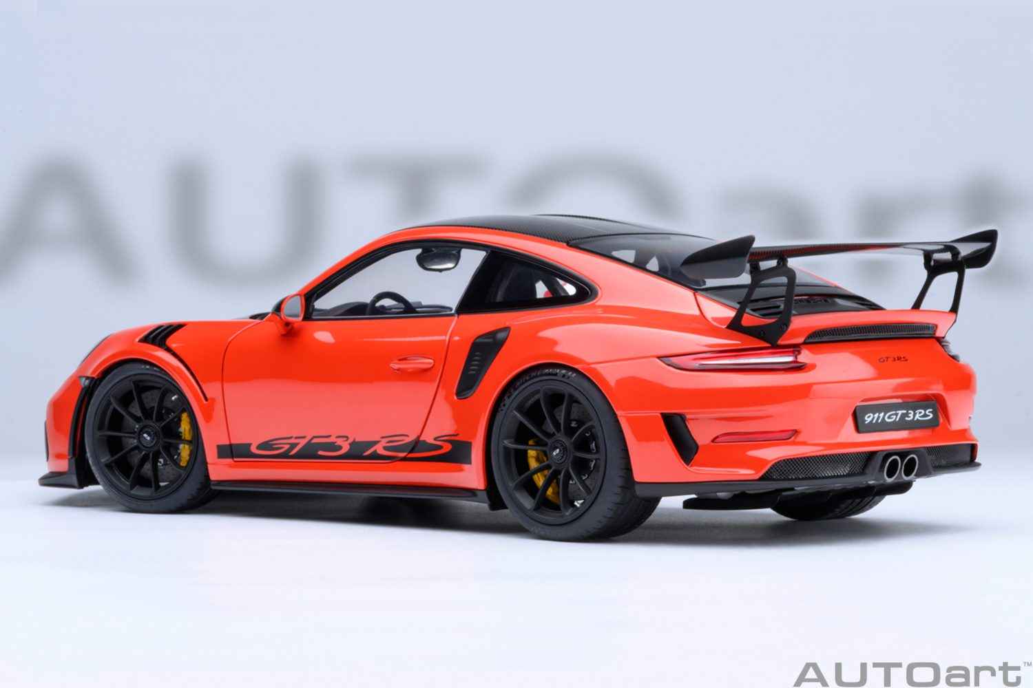 AUTOart Porsche 911 991.2 GT3 RS w/ Weissach Pkg Lava Orange 1:18 Cartsfy Inc.
