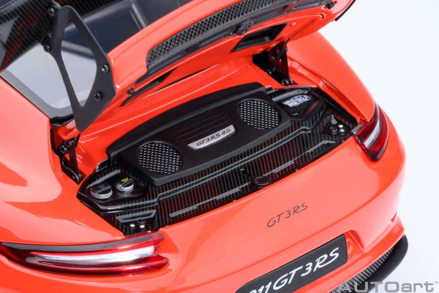 AUTOart Porsche 911 991.2 GT3 RS w/ Weissach Pkg Lava Orange 1:18 Cartsfy Inc.