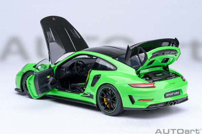 AUTOart Porsche 911 991.2 GT3 RS w/ Weissach Pkg Lizard Green 1:18 Cartsfy Inc.
