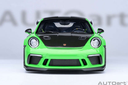AUTOart Porsche 911 991.2 GT3 RS w/ Weissach Pkg Lizard Green 1:18 Cartsfy Inc.