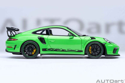 AUTOart Porsche 911 991.2 GT3 RS w/ Weissach Pkg Lizard Green 1:18