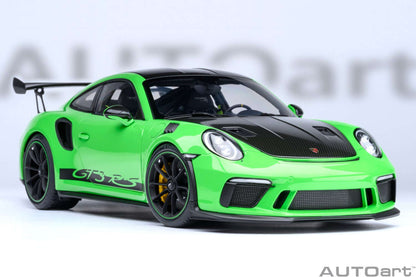 AUTOart Porsche 911 991.2 GT3 RS w/ Weissach Pkg Lizard Green 1:18 Cartsfy Inc.