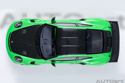 AUTOart Porsche 911 991.2 GT3 RS w/ Weissach Pkg Lizard Green 1:18 Cartsfy Inc.