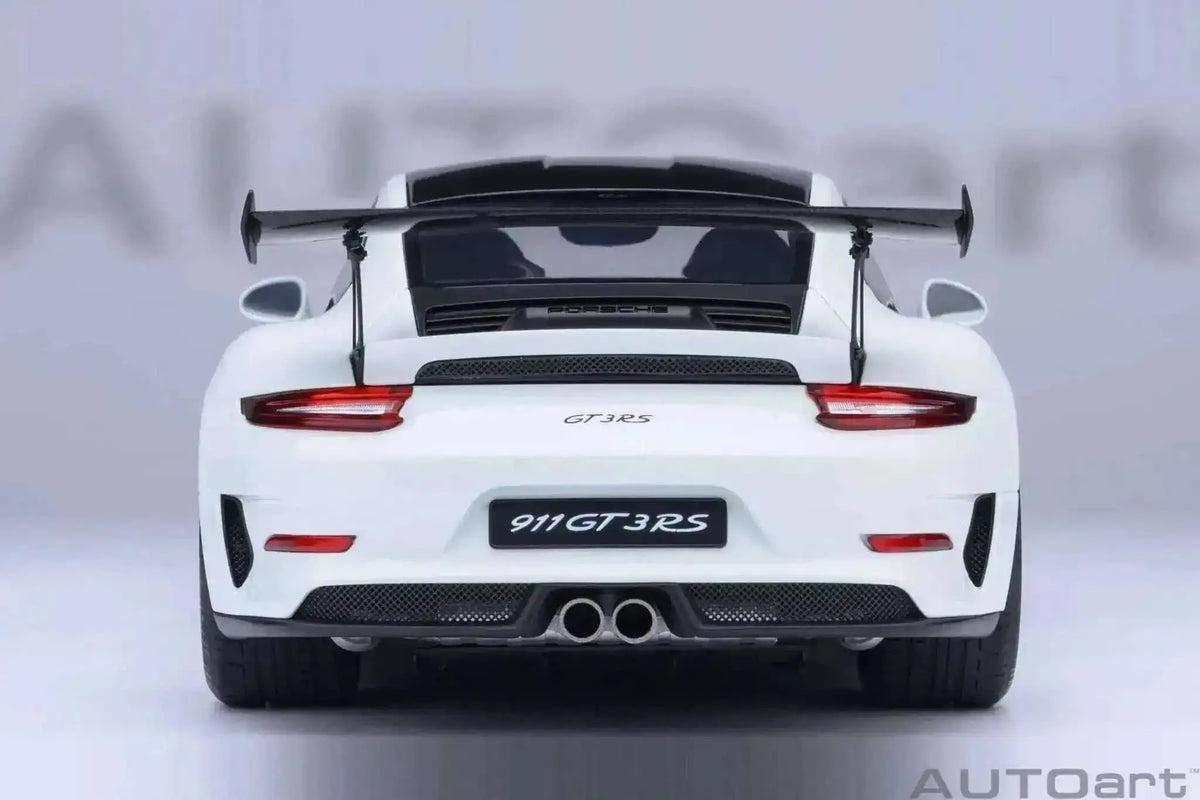 AUTOart Porsche 911 991.2 GT3 RS w/ Weissach Pkg White 1:18 Cartsfy Inc.