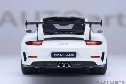 AUTOart Porsche 911 991.2 GT3 RS w/ Weissach Pkg White 1:18 Cartsfy Inc.