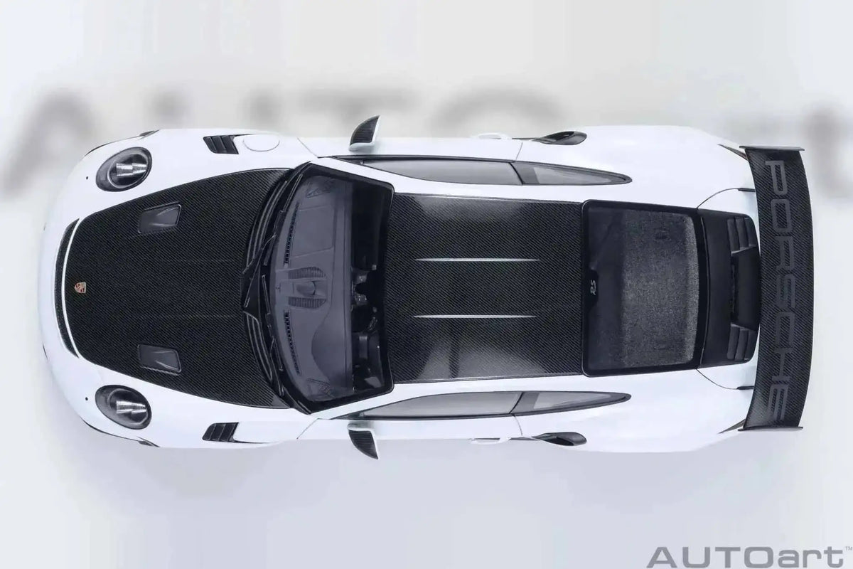 AUTOart Porsche 911 991.2 GT3 RS w/ Weissach Pkg White 1:18 Cartsfy Inc.