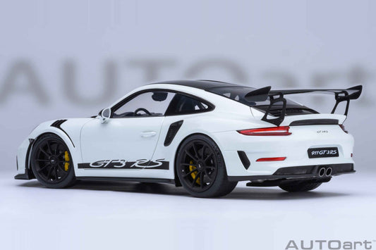 AUTOart Porsche 911 991.2 GT3 RS w/ Weissach Pkg White 1:18 Cartsfy Inc.