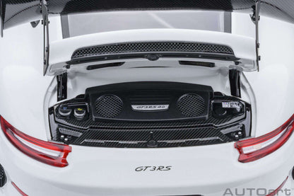 AUTOart Porsche 911 991.2 GT3 RS w/ Weissach Pkg White 1:18 Cartsfy Inc.