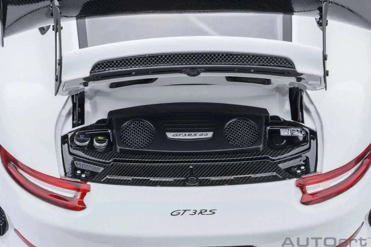 AUTOart Porsche 911 991.2 GT3 RS w/ Weissach Pkg White 1:18 Cartsfy Inc.