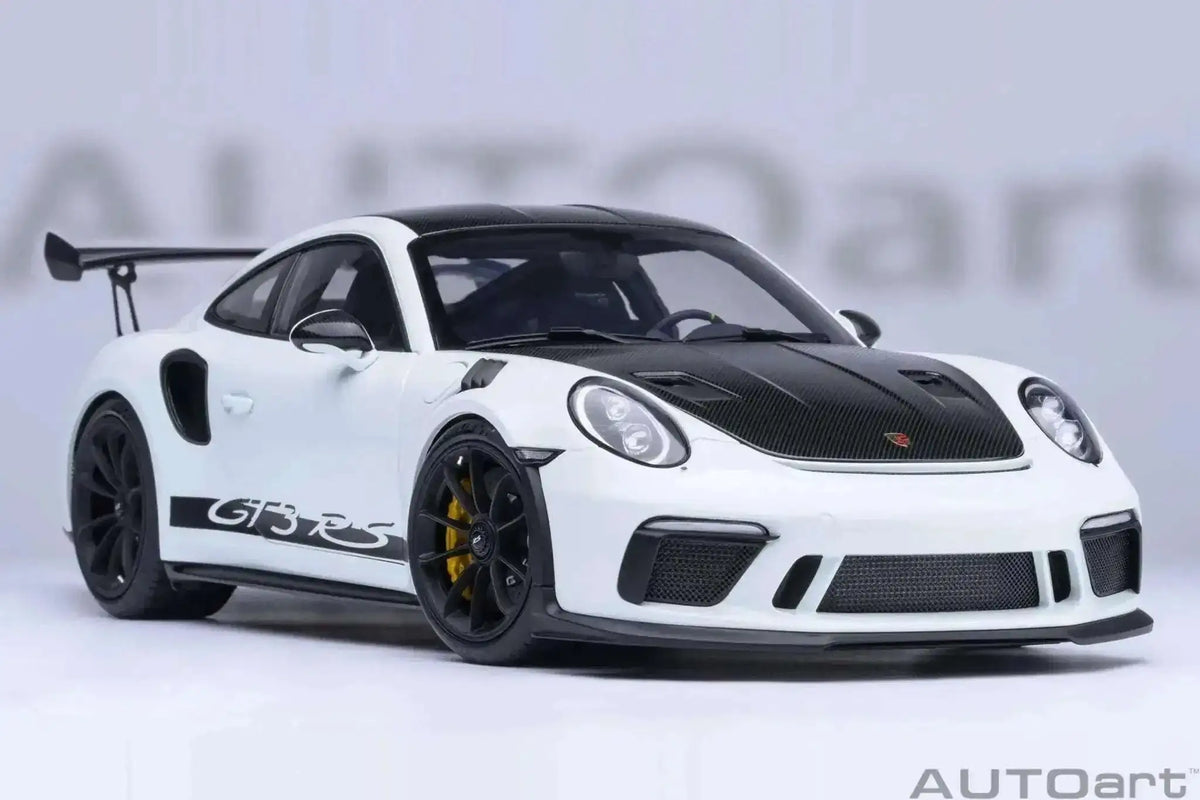 AUTOart Porsche 911 991.2 GT3 RS w/ Weissach Pkg White 1:18 Cartsfy Inc.