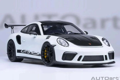 AUTOart Porsche 911 991.2 GT3 RS w/ Weissach Pkg White 1:18 Cartsfy Inc.