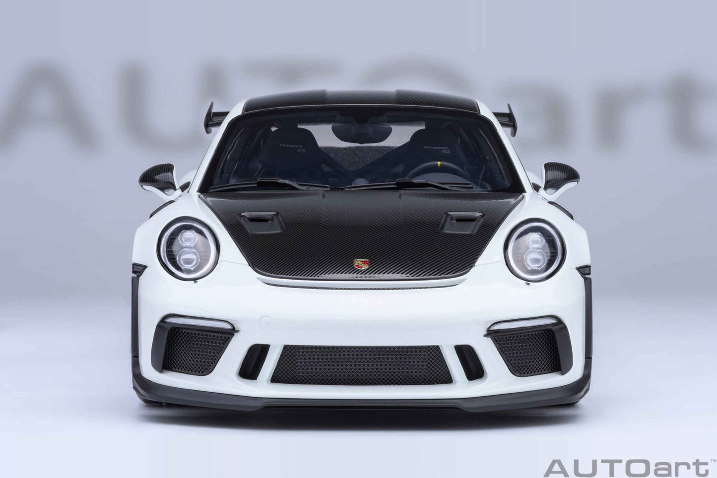 AUTOart Porsche 911 991.2 GT3 RS w/ Weissach Pkg White 1:18 Cartsfy Inc.