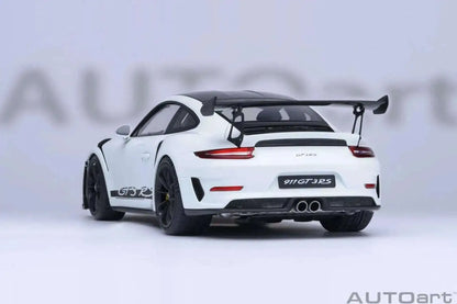 AUTOart Porsche 911 991.2 GT3 RS w/ Weissach Pkg White 1:18 Cartsfy Inc.