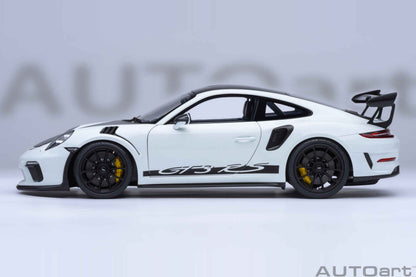 AUTOart Porsche 911 991.2 GT3 RS w/ Weissach Pkg White 1:18 Cartsfy Inc.