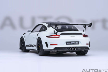 AUTOart Porsche 911 991.2 GT3 RS w/ Weissach Pkg White 1:18 Cartsfy Inc.