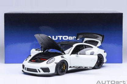 AUTOart Porsche 911 991.2 GT3 RS w/ Weissach Pkg White 1:18 Cartsfy Inc.