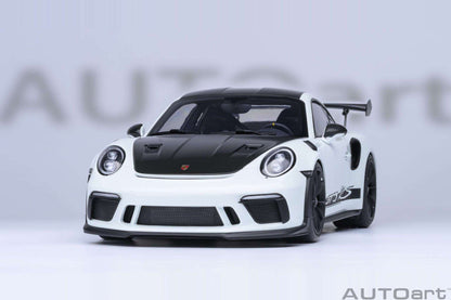 AUTOart Porsche 911 991.2 GT3 RS w/ Weissach Pkg White 1:18 Cartsfy Inc.