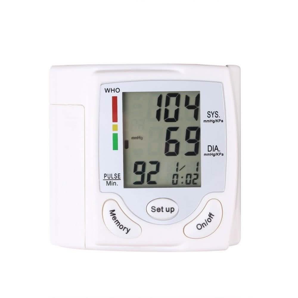 Automatic Digital Wrist Cuff Blood Pressure Monitor Cartsfy Inc.