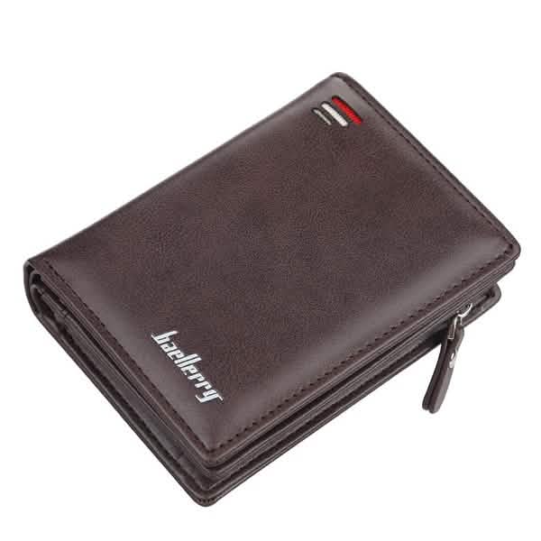Baellerry Men's Zipper Short Fashion Wallet - Cartsfy Inc.